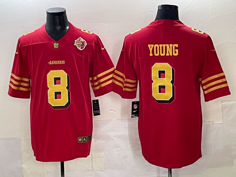 Men Nike San Francisco 49ers #8 Young Red Limited NFL 2025 Jersey 0022